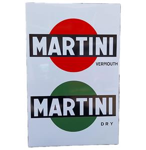 Fiftiesstore Martini Logo Emaille Bord - 97 x 63cm