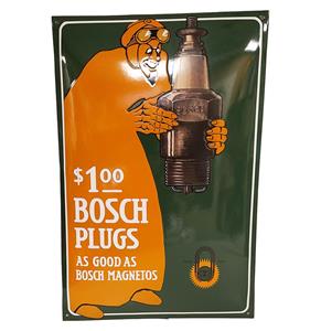 Fiftiesstore Bosch Plugs Emaille Bord - 60 x 40cm