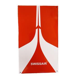 Fiftiesstore Swissair Emaille Bord- 50 x 30cm