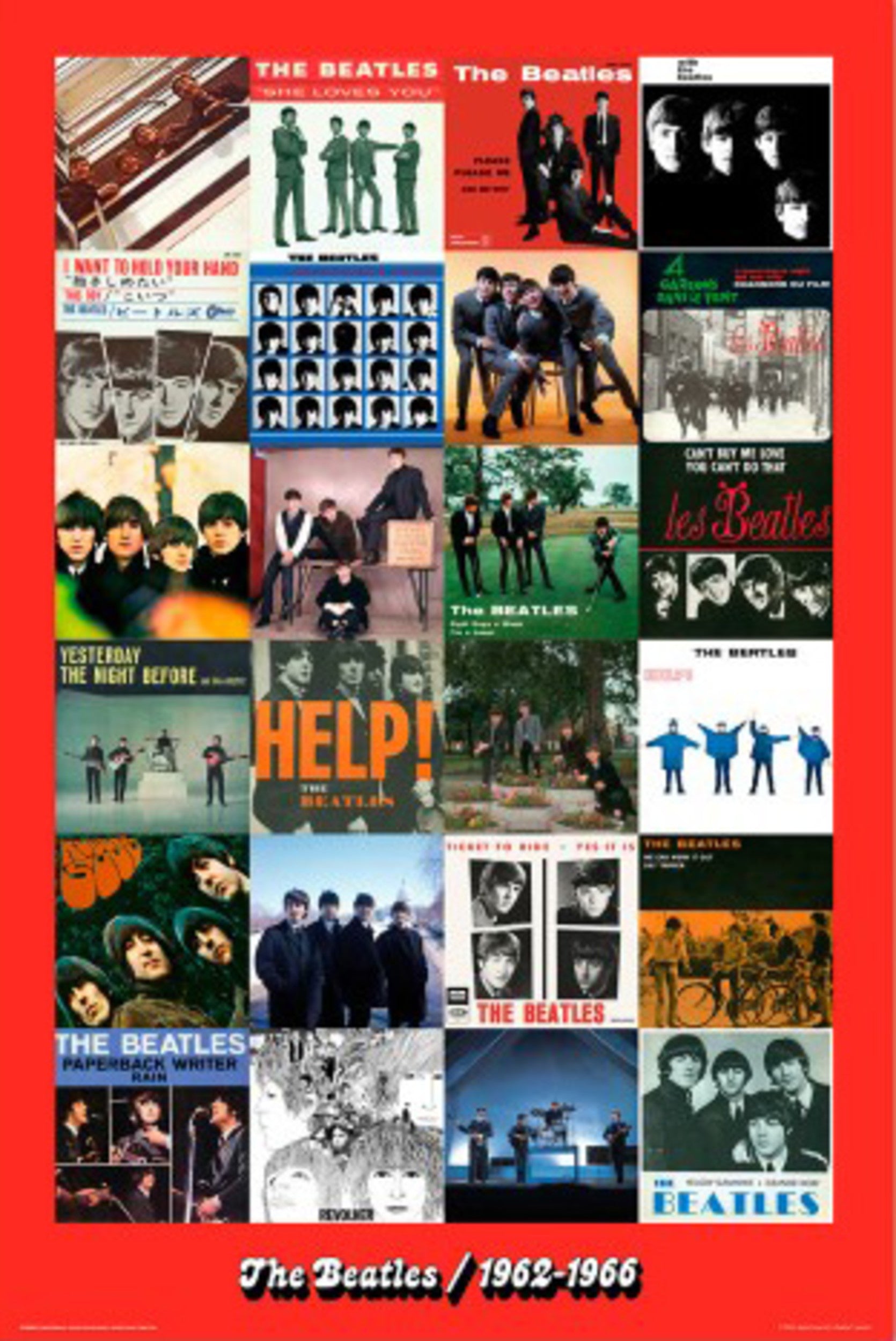 Grupo Erik Poster The Beatles Era 1962-1966 61x91,5cm