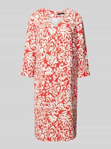 Comma Knielange jurk met all-over print