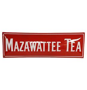 Fiftiesstore Mazawattee Tea Emaille Bord- 70 x 22cm