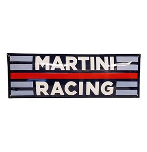 Fiftiesstore Martini Racing Logo Emaille Bord - 60 x 20cm