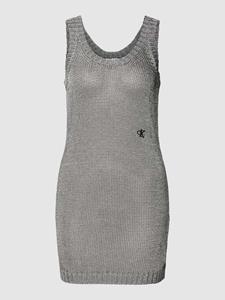 Calvin Klein Jeans Gebreide jurk met logostitching