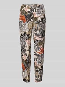 Christian Berg Woman Regular fit stoffen broek met all-over print