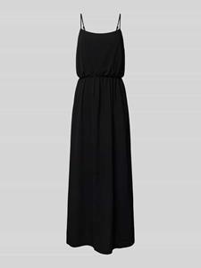 QS Midi-jurk in effen design met spaghettibandjes