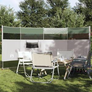 VidaXL Windscherm camping waterdicht 366x152x152 cm groen