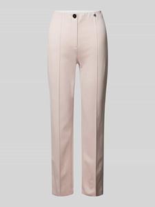 Marc Cain Slim fit stoffen broek met vaste persplooien