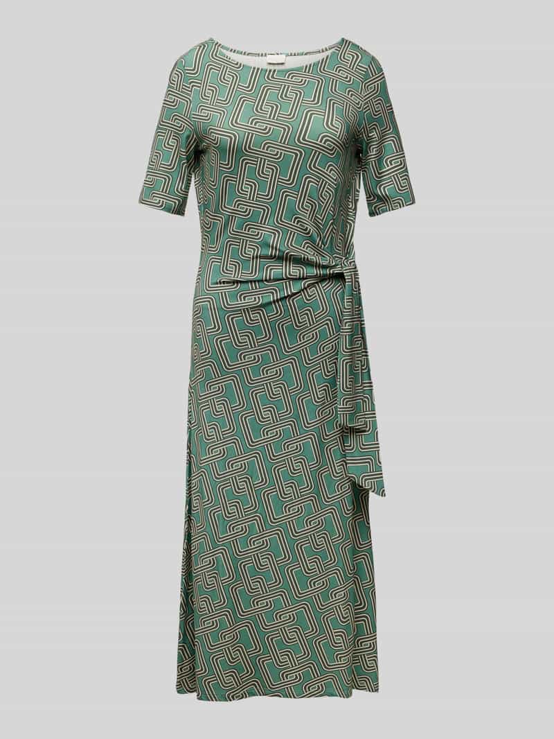 Milano italy Midi-jurk met knoopdetail