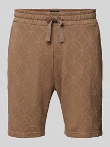 Scotch & Soda Regular fit sweatshorts met structuurmotief, model 'Terry'