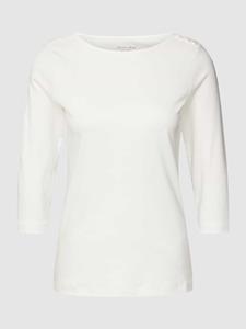 Christian Berg Woman T-shirt met 3/4-mouwen en sierknopen