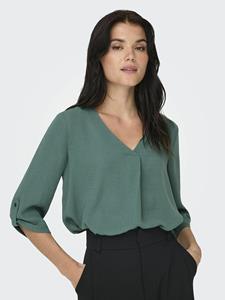 JDY Blouse met 3/4 mouwen, V-hals