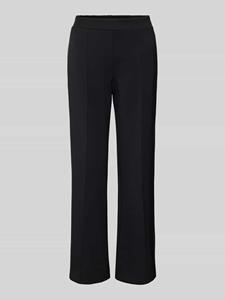 Jake*s Collection Wide leg stoffen broek met persplooien