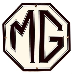 Fiftiesstore MG Motors Emaille Bord - 30,5 x 30,5 cm