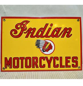 Fiftiesstore Indian Motorcycles Emaille Bord Rechthoek