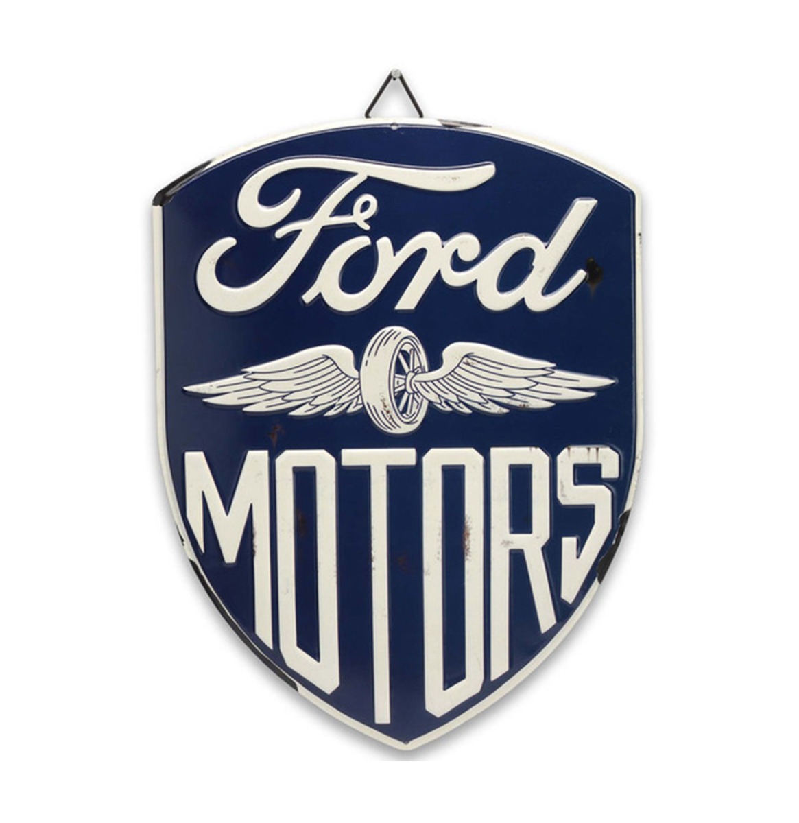 Fiftiesstore Ford Motors Metalen Bord met Relief - 33 x 26cm