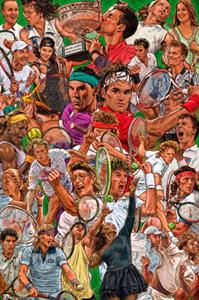 Grupo Erik Poster Legendary Tennis Players 61x91,5cm