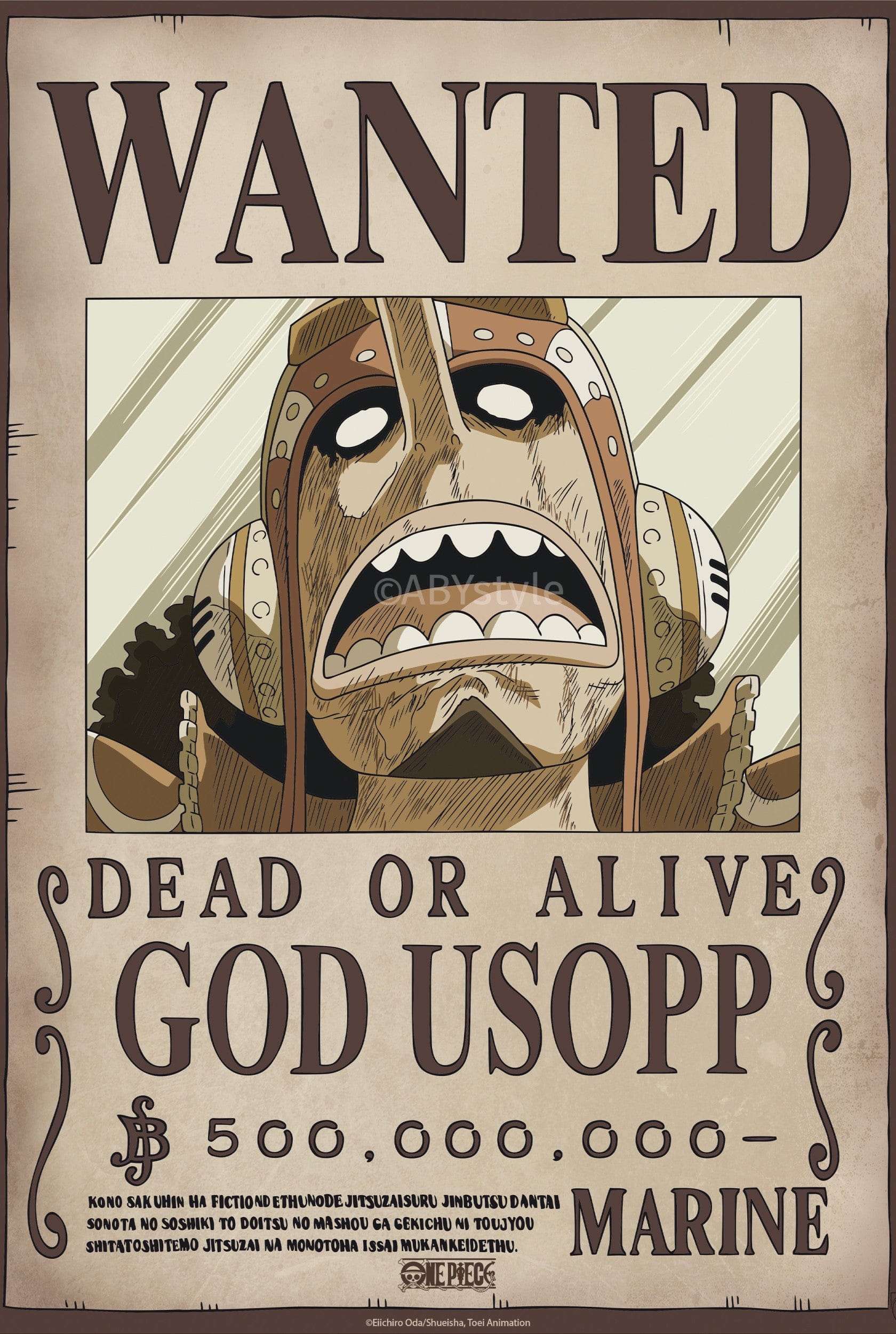 ABYstyle Poster One Piece Wanted Usopp Wano 38x52cm