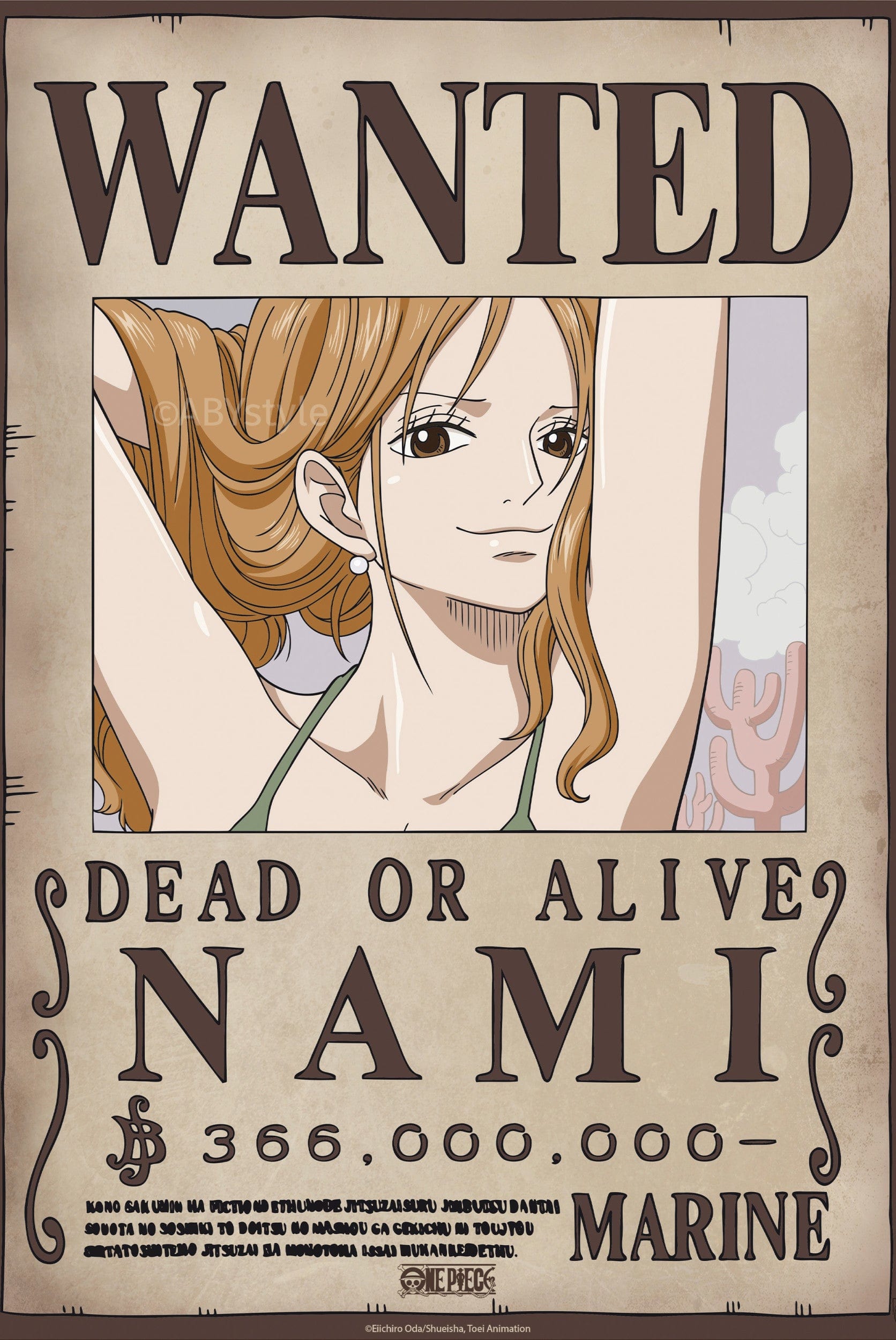 ABYstyle Poster One Piece Wanted Nami Wano 38x52cm