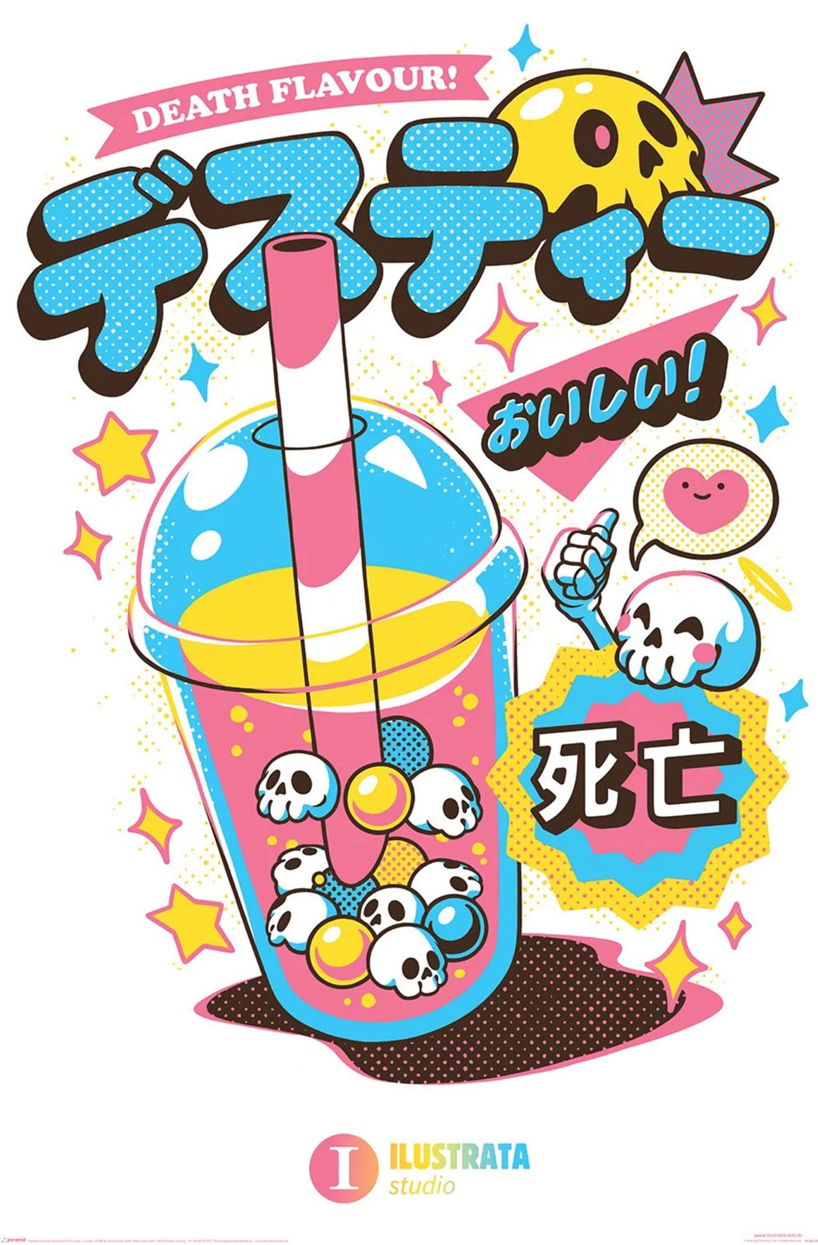 Pyramid Poster Ilustrata Death Bubble Tea 61x91,5cm