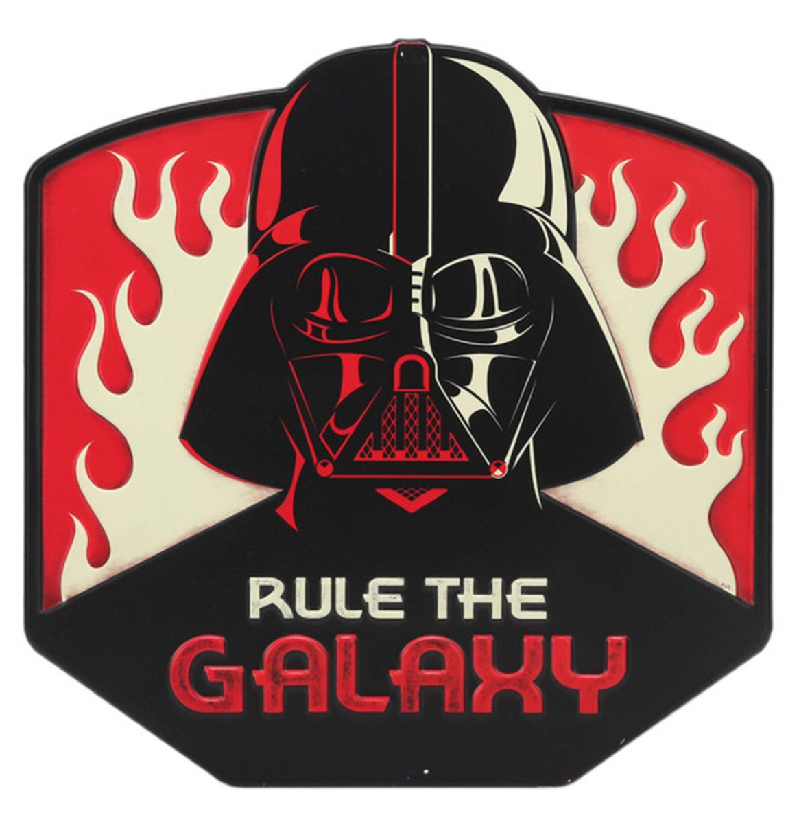 Fiftiesstore Star Wars Rule The Galaxy Darth Vader Metalen Bord - 31 x 31cm