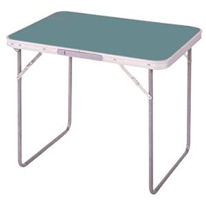 Sunnydays camping tafel - aluminium - opvouwbaar - blauw - L80 x B60 x H70 cm -