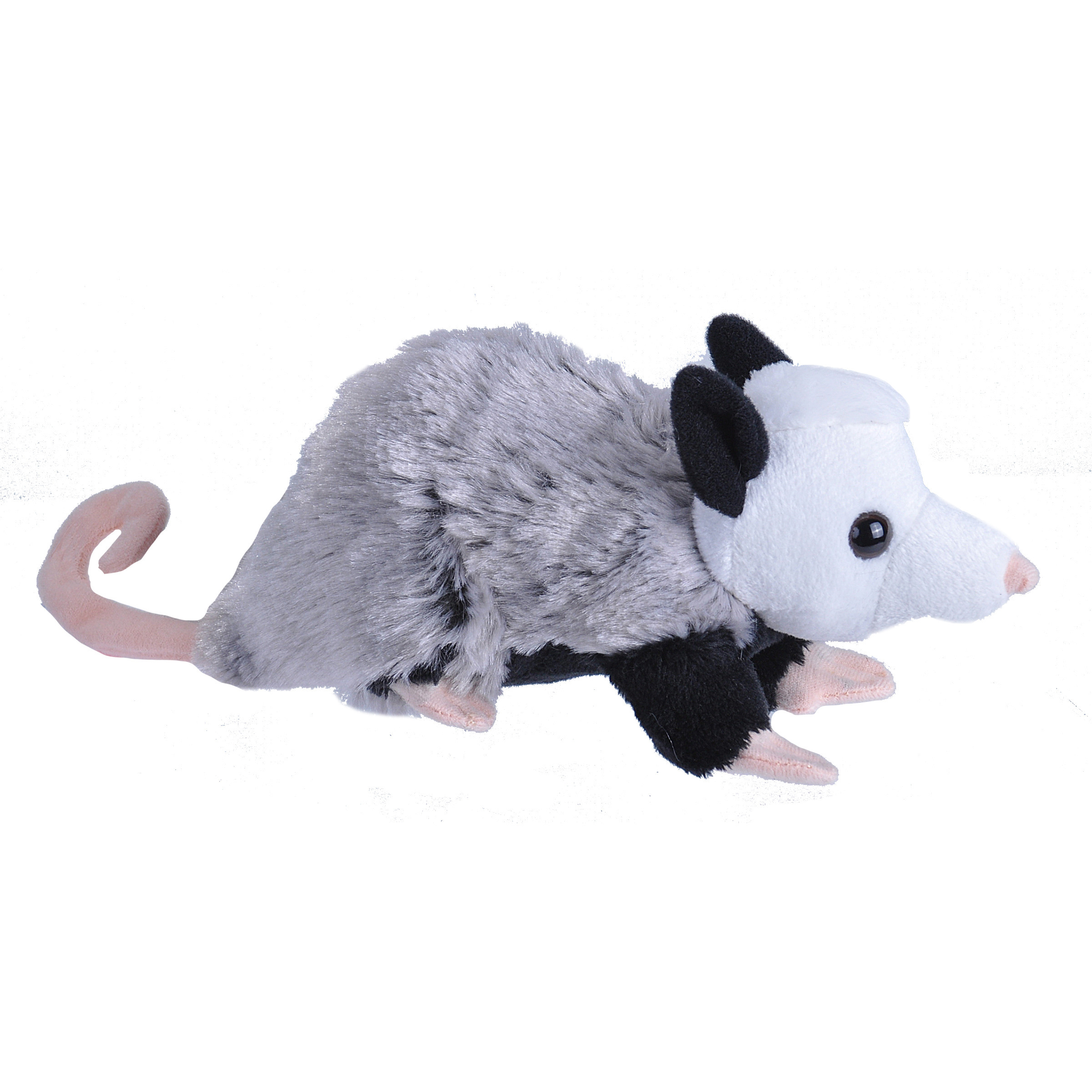 Wild Republic Pluche buidelrat knuffel - 13 cm - Opossum rat knuffeldier -