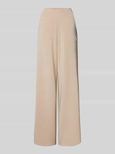 Guess Activewear Wide leg stoffen broek met labelbadge, model 'OLYMPE'