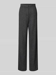 Emporio Armani Flared wollen broek met structuurmotief