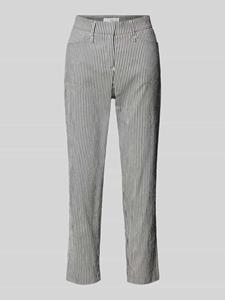 BRAX Tapered fit stoffen broek met streepmotief, model 'Mara'