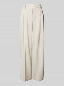 CAMBIO Wide leg stoffen broek met achterzakken