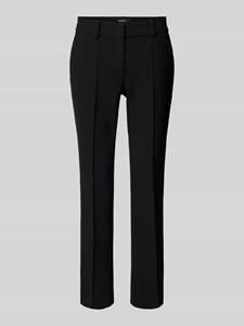 CAMBIO Slim fit stoffen broek met vaste persplooien, model 'FARAH'