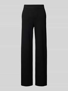 MAC Straight fit stoffen broek met elastische band, model 'Chiara'