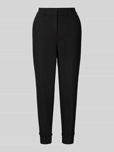 Marc Cain Regular fit stoffen broek met persplooien