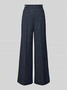 Boss Wide leg stoffen broek met persplooien, model 'Tupita'