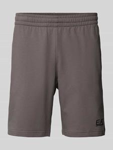 EA7 Emporio Armani Sweatshorts met labelprint