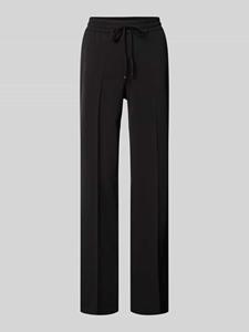 CAMBIO Regular fit stoffen broek met persplooien, model 'AVRIL'