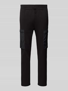 ADIDAS SPORTSWEAR Slim fit sweatpants met cargozakken