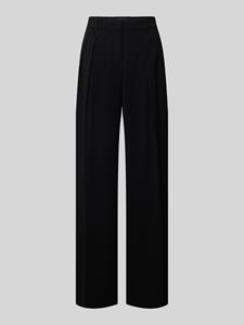 Marc Cain Wide leg stoffen broek met bandplooien