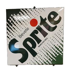 Fiftiesstore Sprite Logo Box Emaille Bord - 50 x 50cm