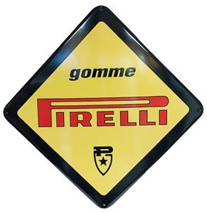 Fiftiesstore Pirelli Gomme Emaille Bord - 60 x 60cm