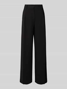 MAC Wide leg stoffen broek met bandplooien, model 'Chaja'