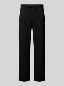 Boss Regular fit sweatpants met structuurmotief