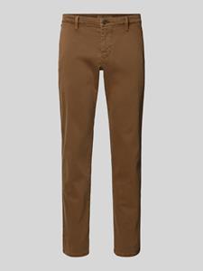 MAC Regular fit chino met steekzakken opzij, model 'Lennox'