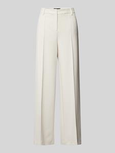 Marc Cain Wide leg pantalon met vaste persplooien