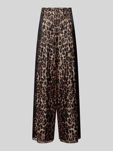 Marc Cain Wide leg stoffen broek met bandplooien