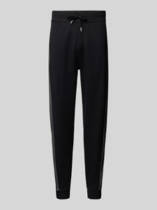 Boss Tapered fit sweatpants met tunnelkoord, model 'Tracksuit'