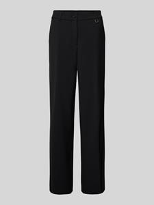 Joop! Wide leg stoffen broek met labelapplicatie