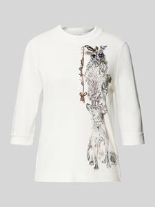 Marc Cain T-shirt met siersteentjes en pailletten