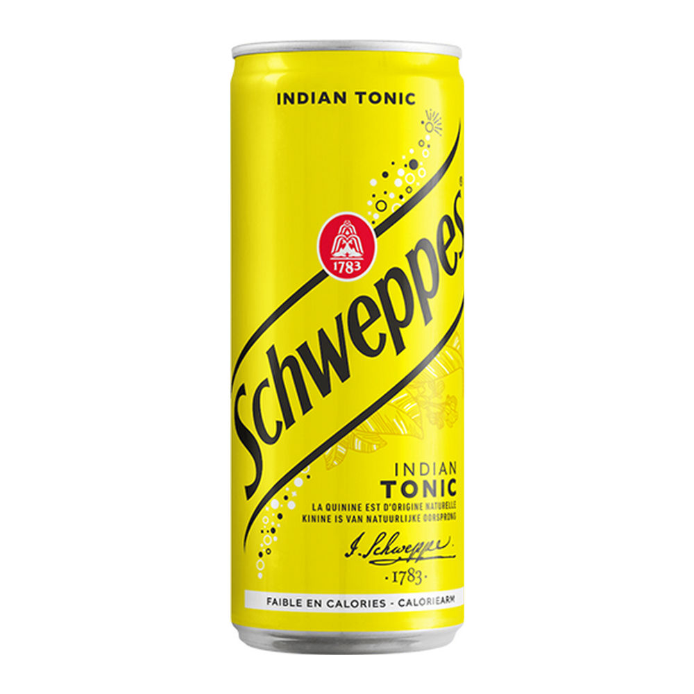 Schweppes Tonic blik, 33 cl 24 stuks